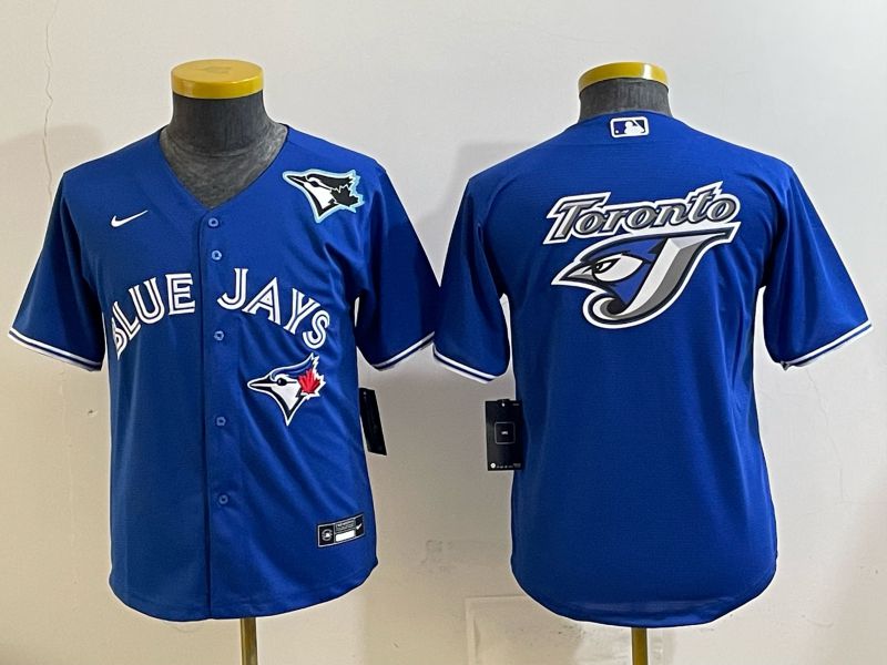 Youth 2025 Nike Toronto Blue Jays Blank blue Game MLB Jersey 014